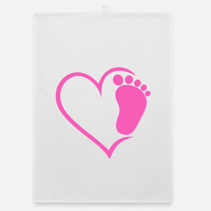 Empreinte de bébé Torchon bio