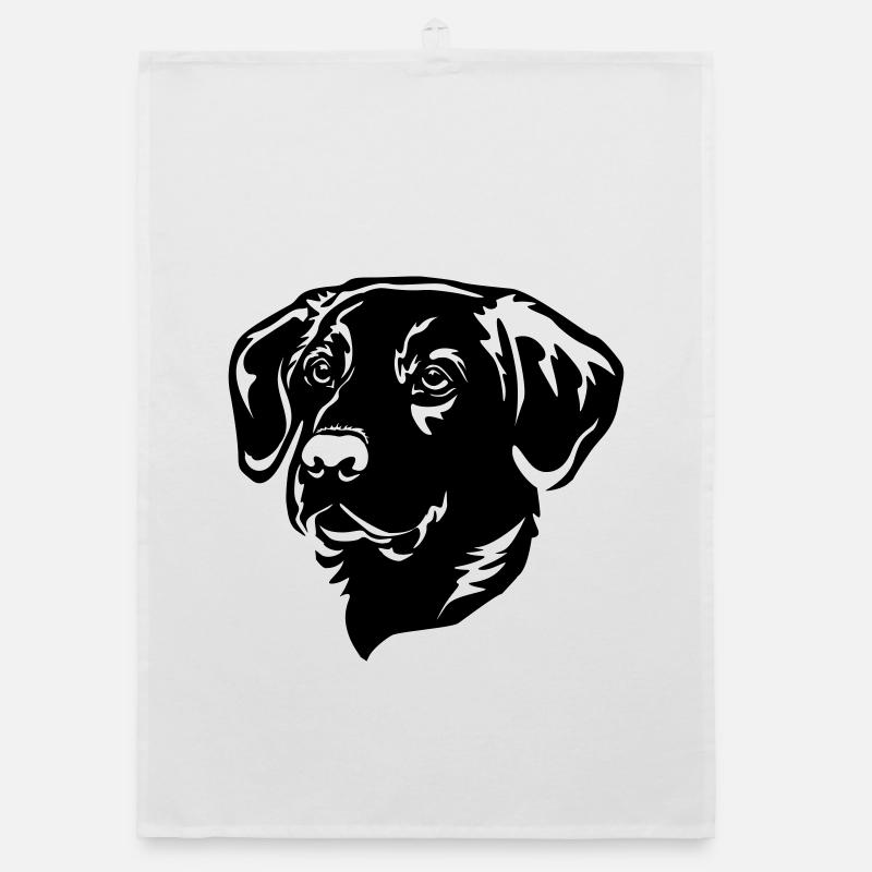 Tête de labrador Torchon bio