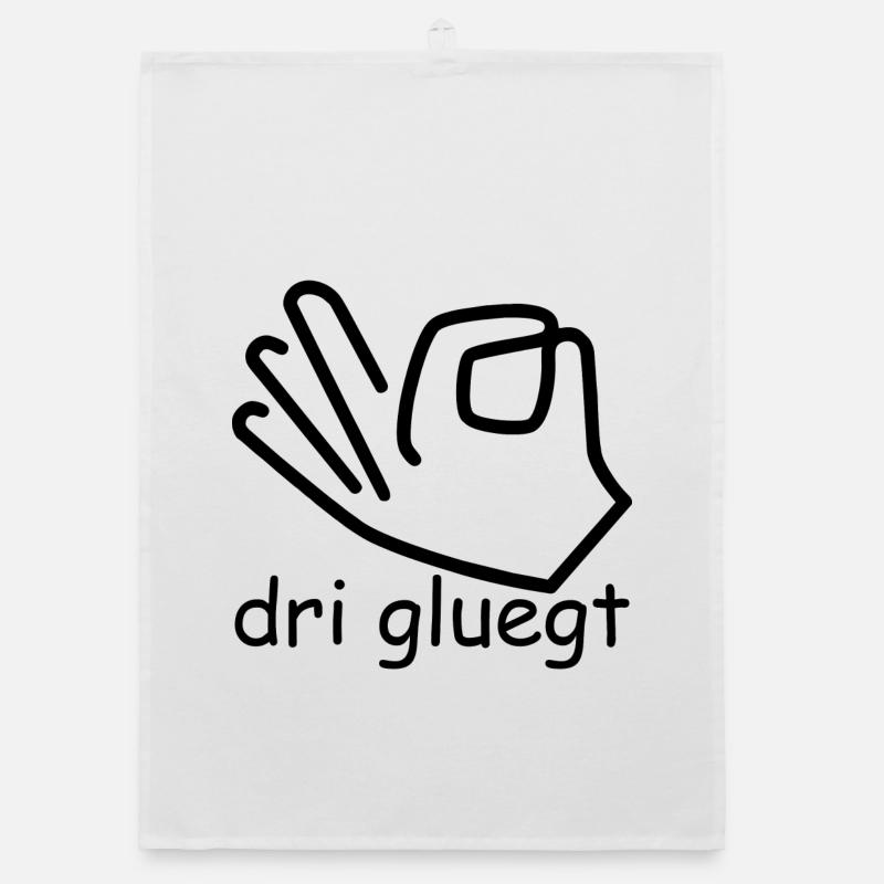 dri gluegt - Organic Geschirrtuch - Weiß