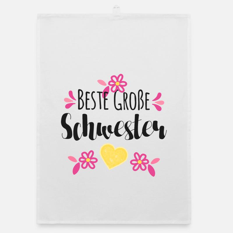 Beste Große Schwester Organic Geschirrtuch