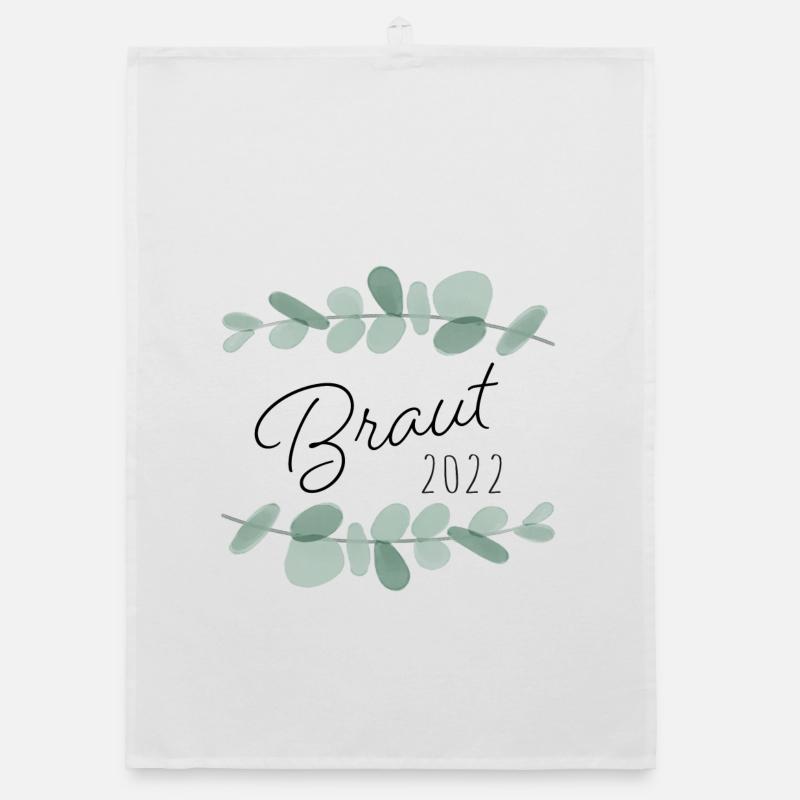 Braut 2022 Eukalyptus Organic Geschirrtuch