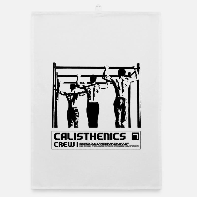 Calisthenics Crew Synchronous Pull-Up Design Organic dish towel