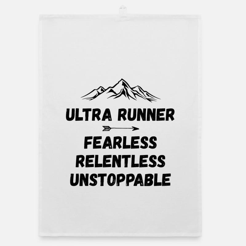 Ultra Runner - Fearless. Relentless. Unstoppable. Organic dish towel