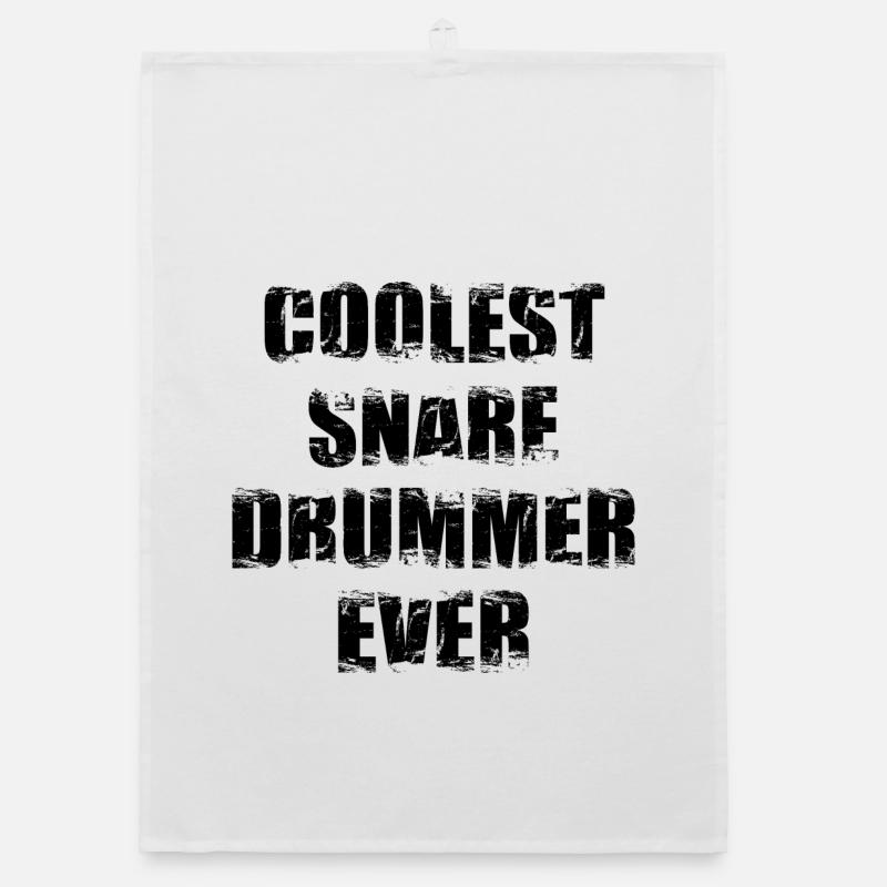 Snarling drummer Organic dish towel