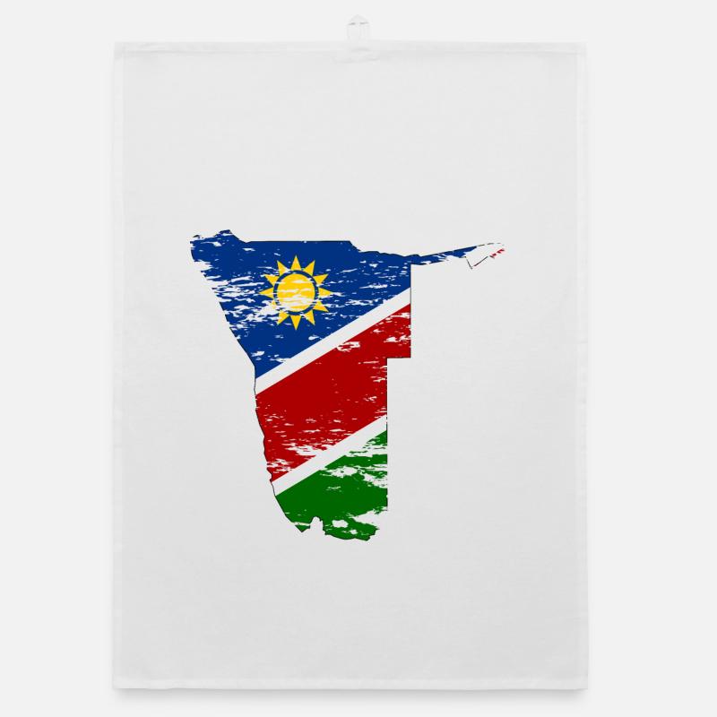 Carte de Namibie utilisée Torchon bio