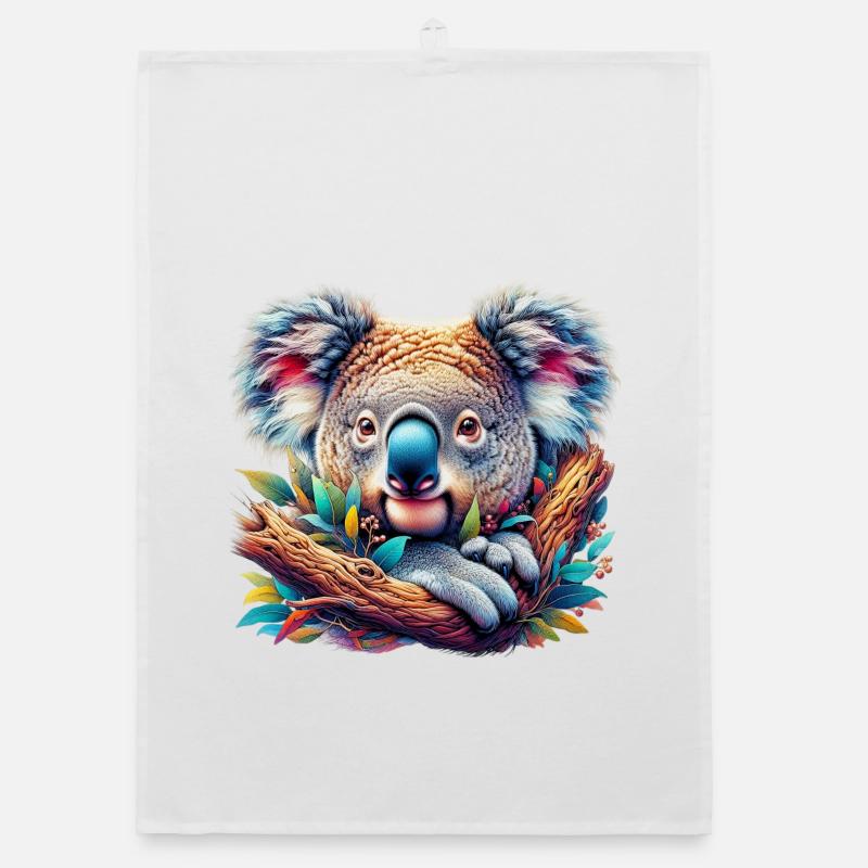Koala - Organic Geschirrtuch - Weiß