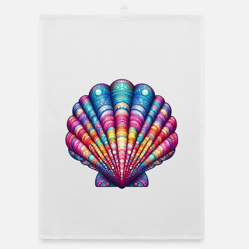 Scallop Shell Organic dish towel