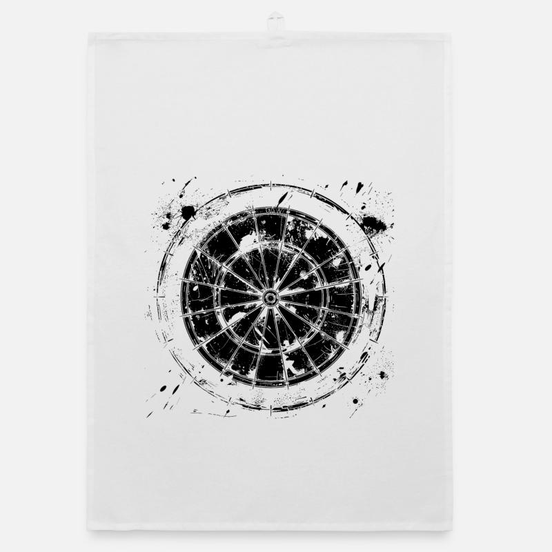 Dessin de jeu de fléchettes Torchon bio