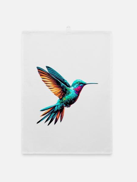 Kolibri - Organic Geschirrtuch - Weiß - Vorne