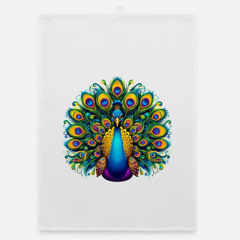 Peacock Organic dish towel
