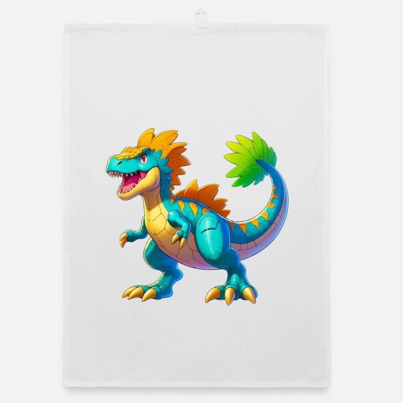 Dinosaur Organic dish towel