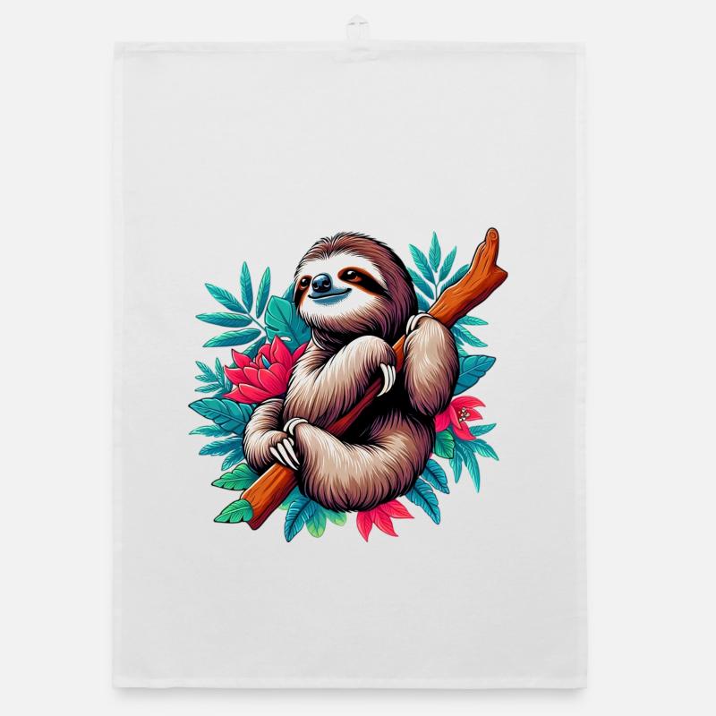 Sloth Organic dish towel