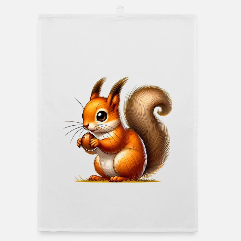 Squirrel Organic dish towel