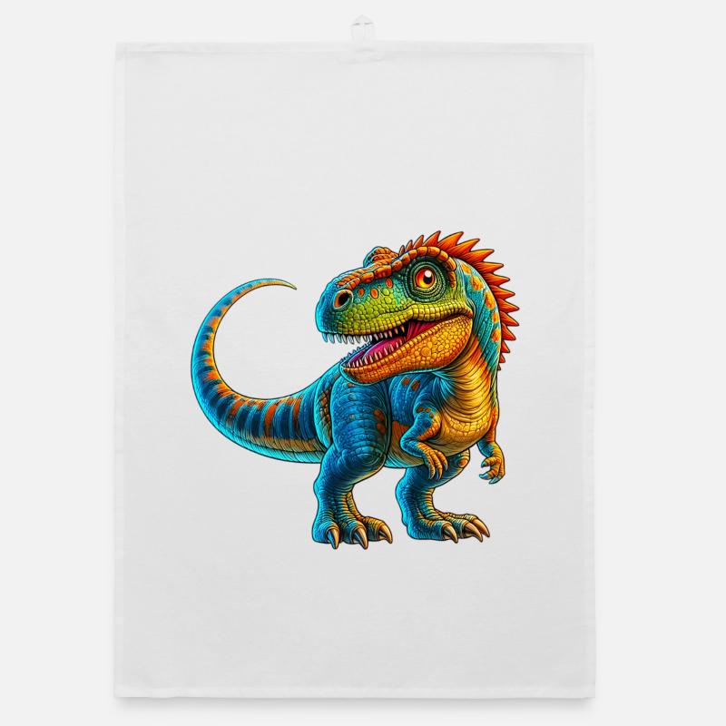 Dinosaur Organic dish towel