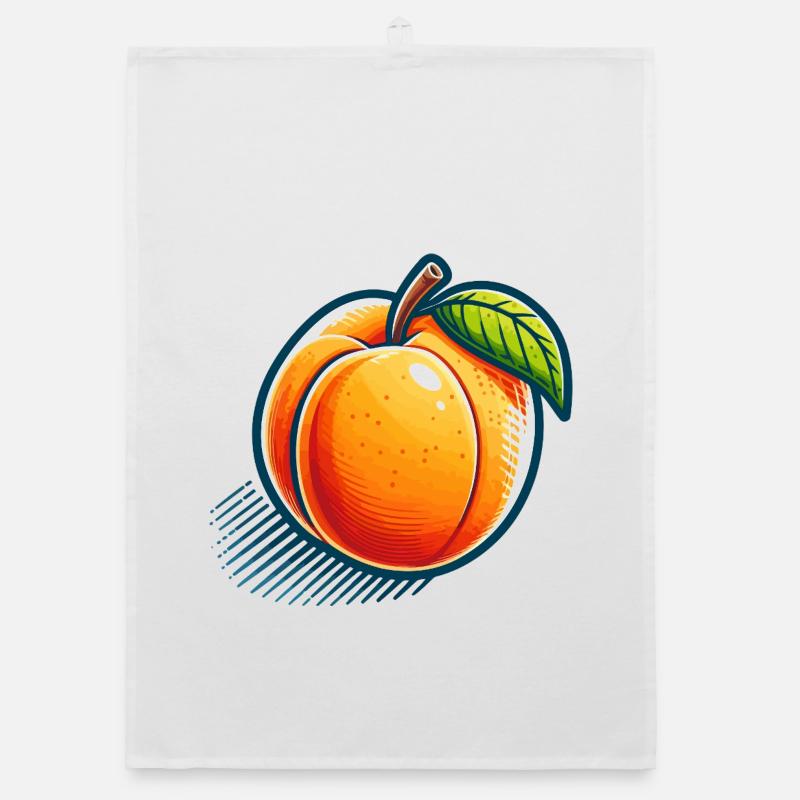 Pêche Illustrée Colorée Torchon bio