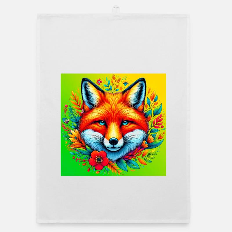 fox Organic dish towel