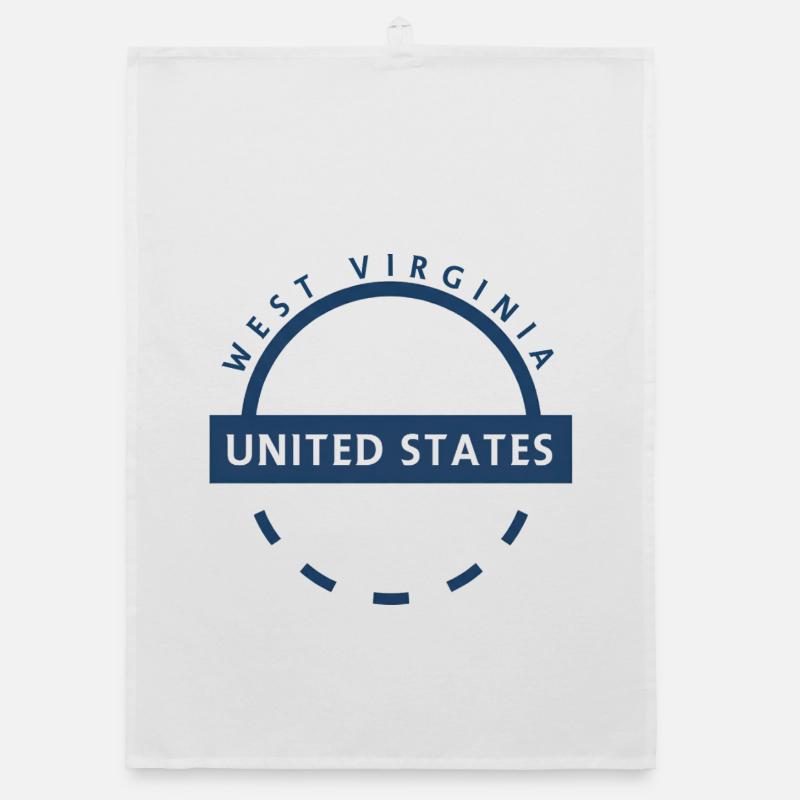 West Virginia State Crest Organic dish towel
