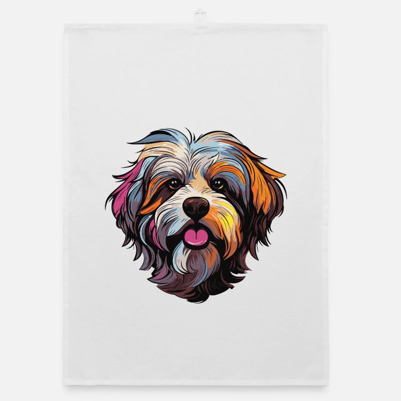 Dog Comic Organic dish towel