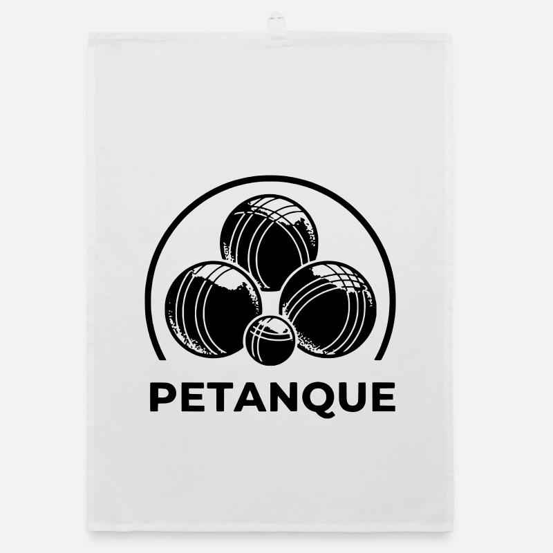 Pétanque logo Organic dish towel