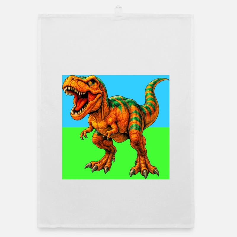dinosaur Organic dish towel