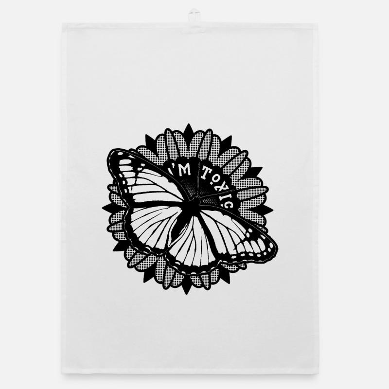 Beauté toxique – Papillon monarque Torchon bio