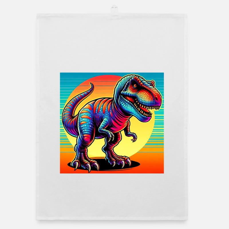 dinosaur Organic dish towel