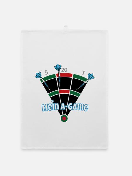 Mein A-Game - Organic Geschirrtuch - Weiß