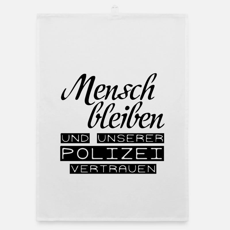 Der Polizei vertrauen Geschenk - Organic Geschirrtuch - Weiß