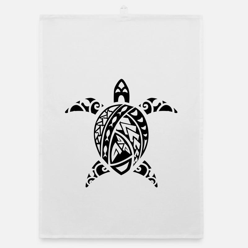 maori turtle Organic dish towel