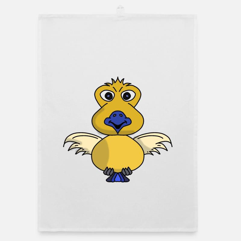 Pipomat the sparrow from the comic book Organic dish towel