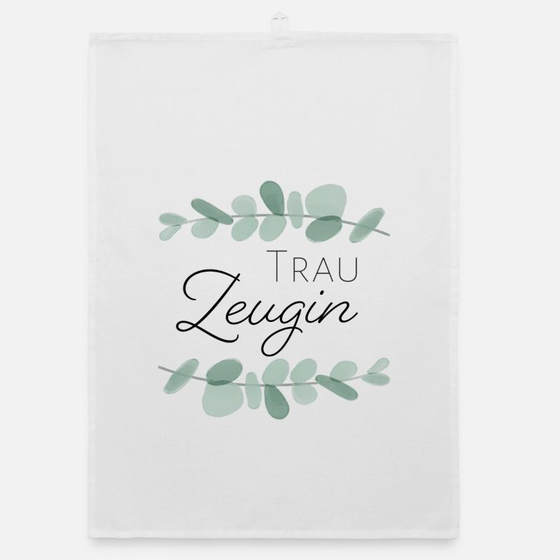 Trauzeugin Eukalyptus Organic Geschirrtuch