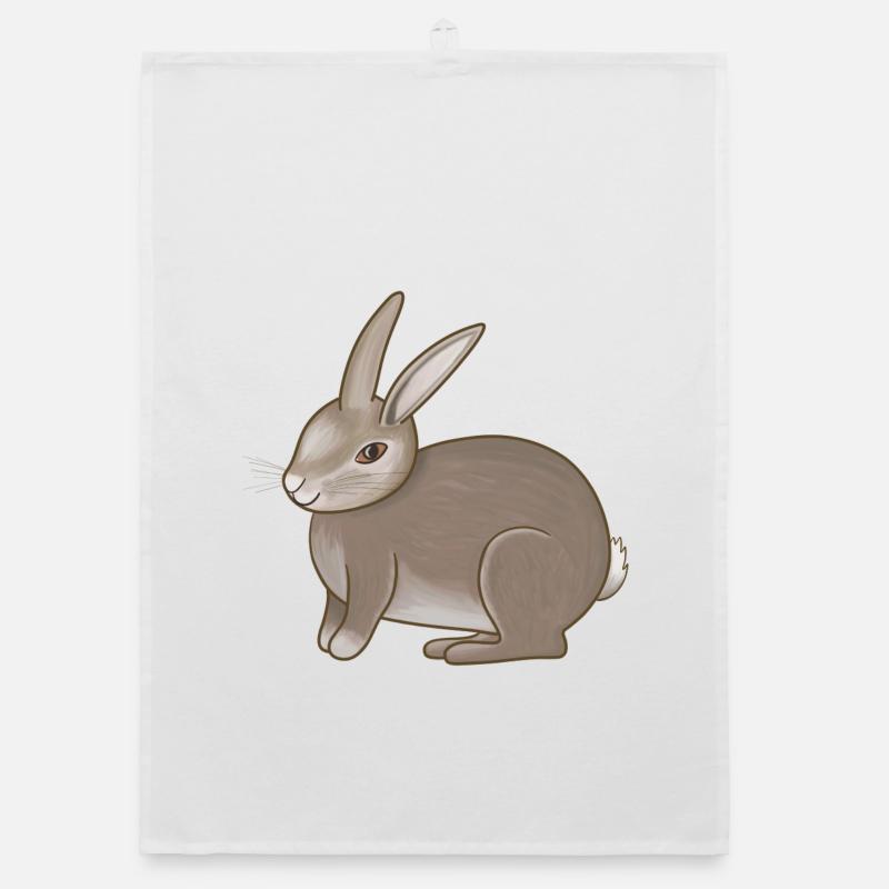 Rabbit brown Organic dish towel