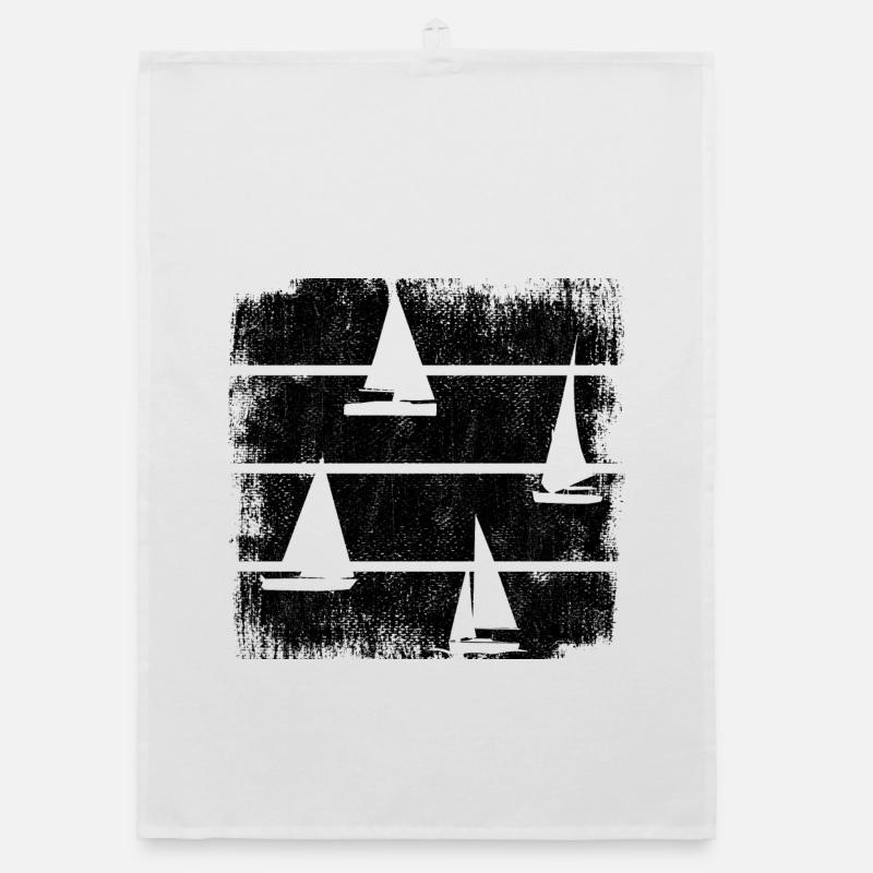 Segelboote Organic Geschirrtuch