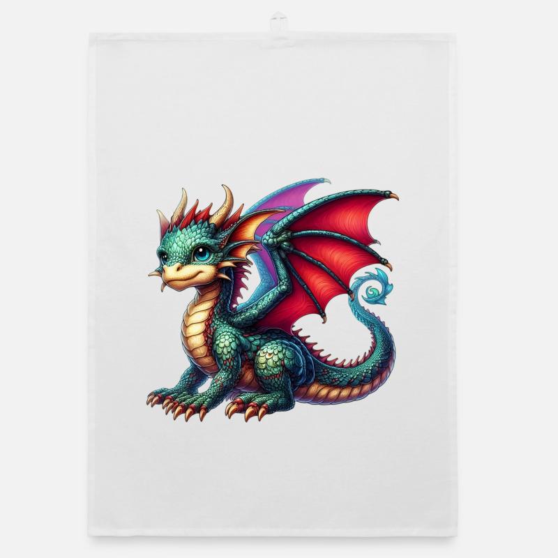 Drache Organic Geschirrtuch