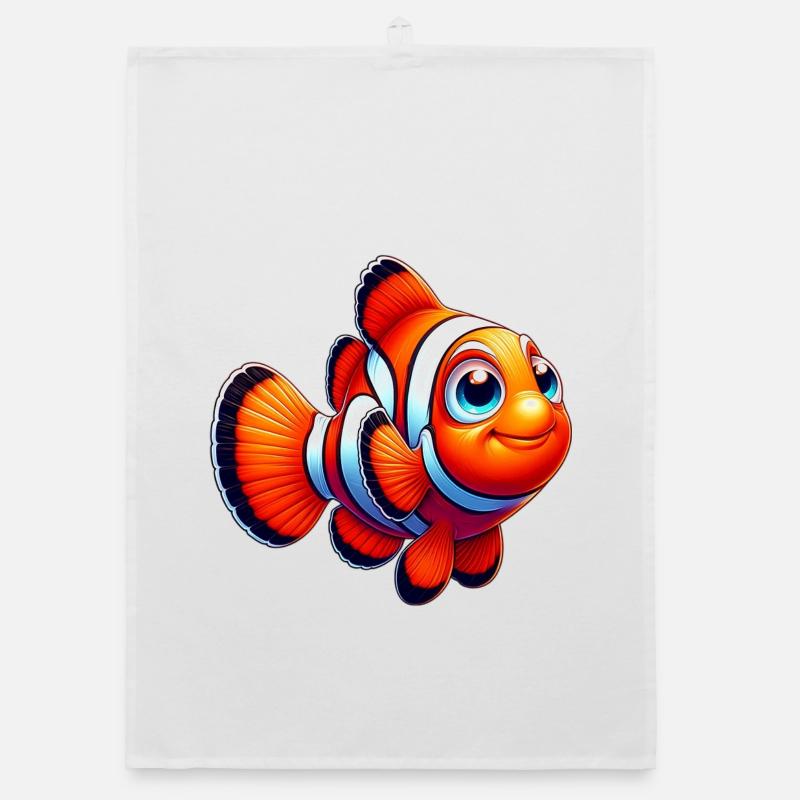 Clownfisch Organic Geschirrtuch