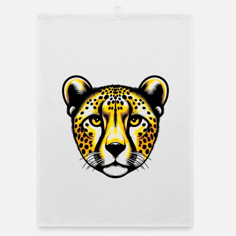 Gepard - Organic Geschirrtuch - Weiß