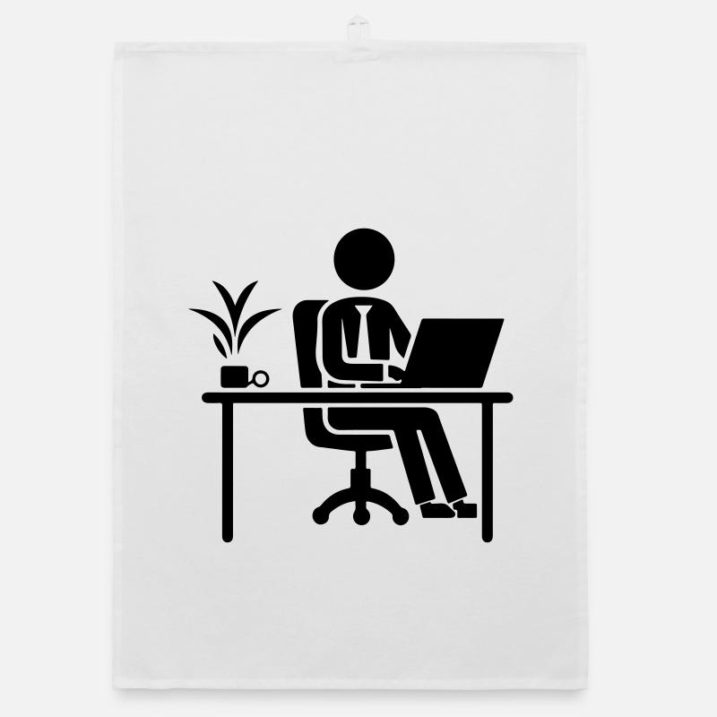 Worker Computer Job Desk Organic dish towel