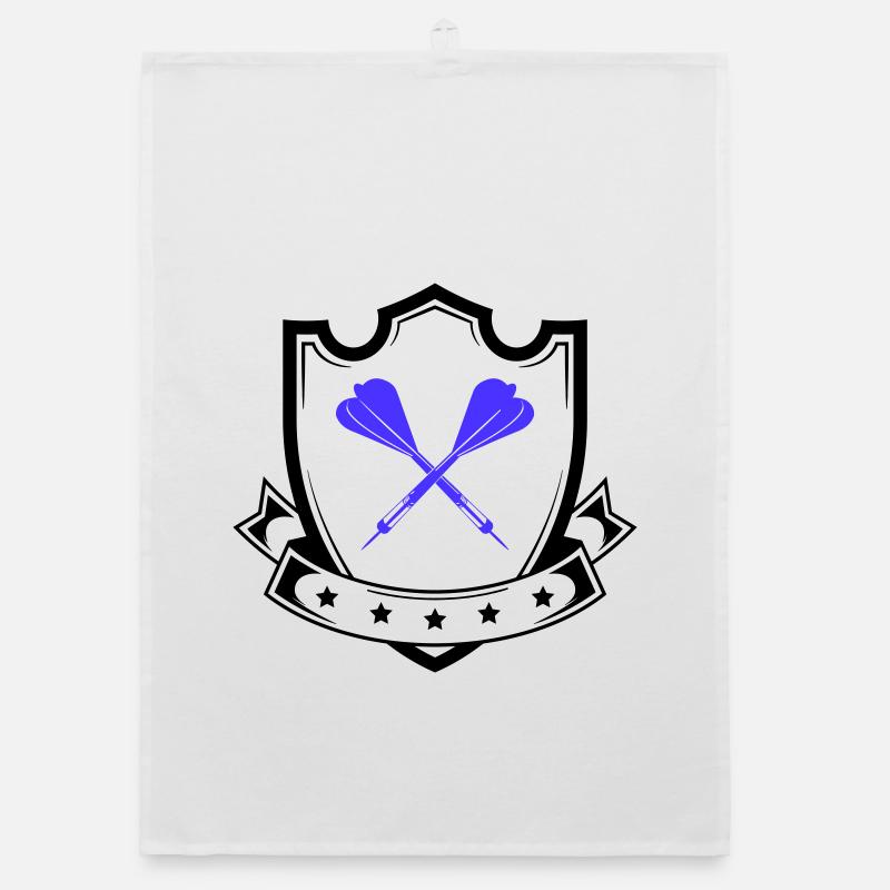 Conception de fléchettes Croix Bleue Torchon bio