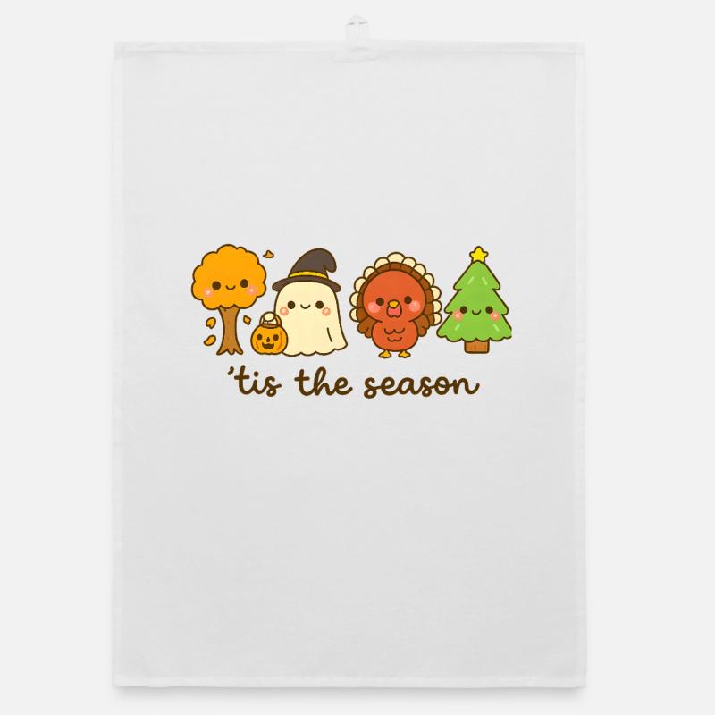 C’est la saison mignon équipage de vacances, Noël Torchon bio