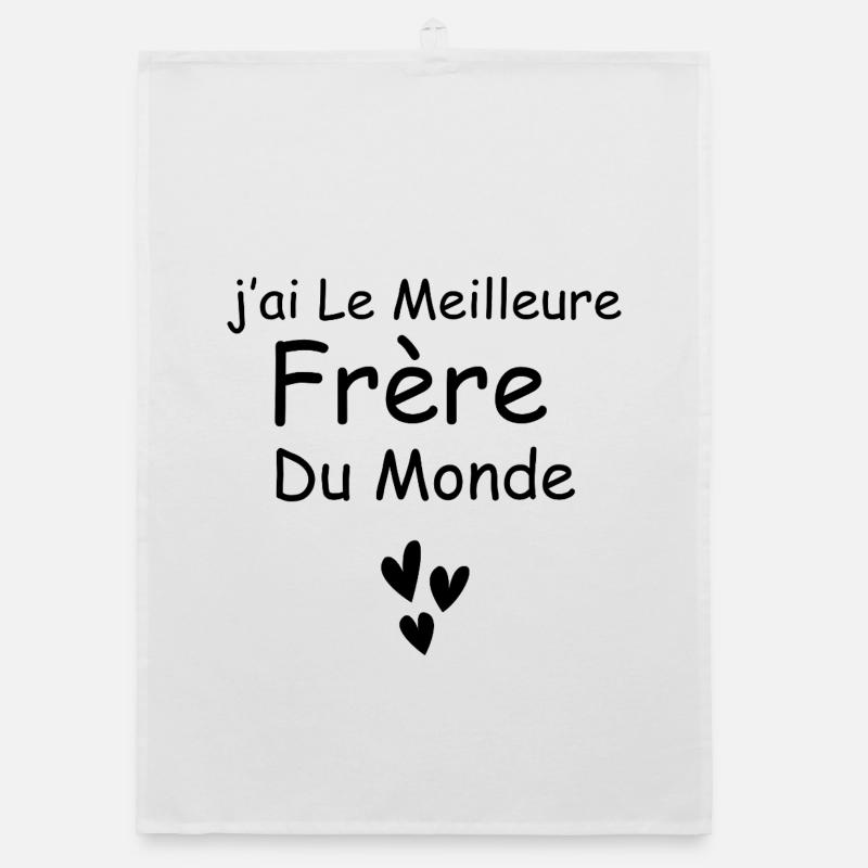 Ich habe den besten Bruder der Welt Organic Geschirrtuch