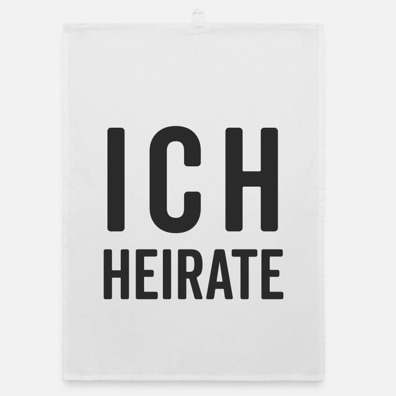 I'm getting married – wedding motif Organic dish towel