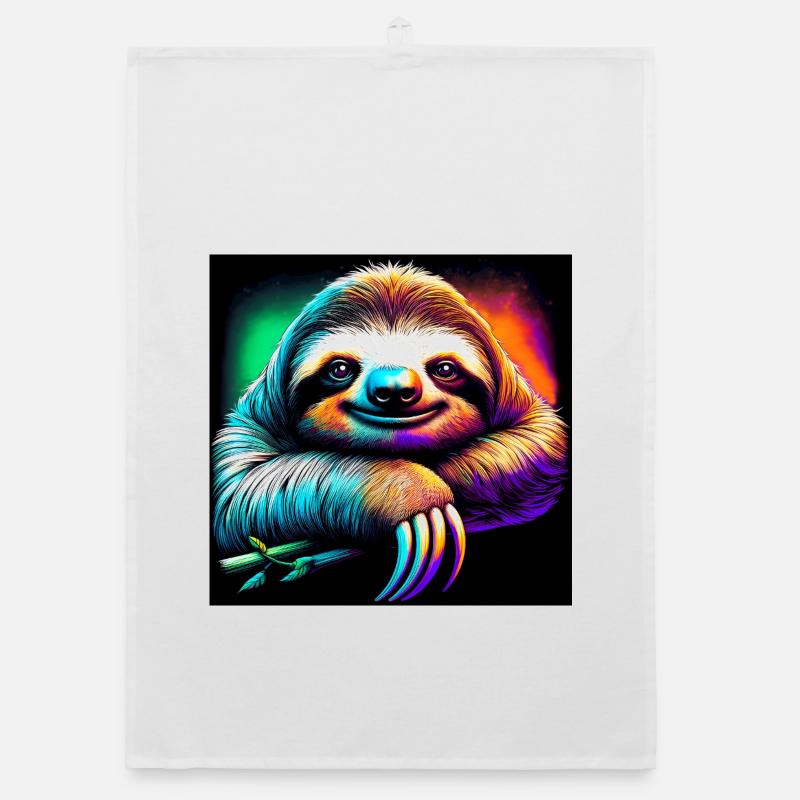 sloth Organic dish towel