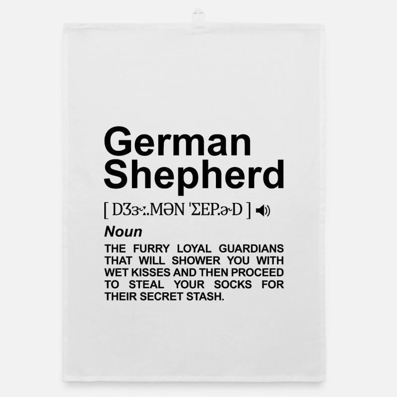 German Shepherd Meaning Organic dish towel