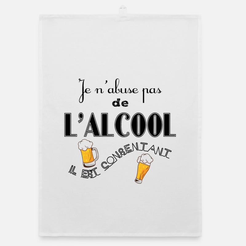 N'abuser pas de l'Alcool Torchon bio