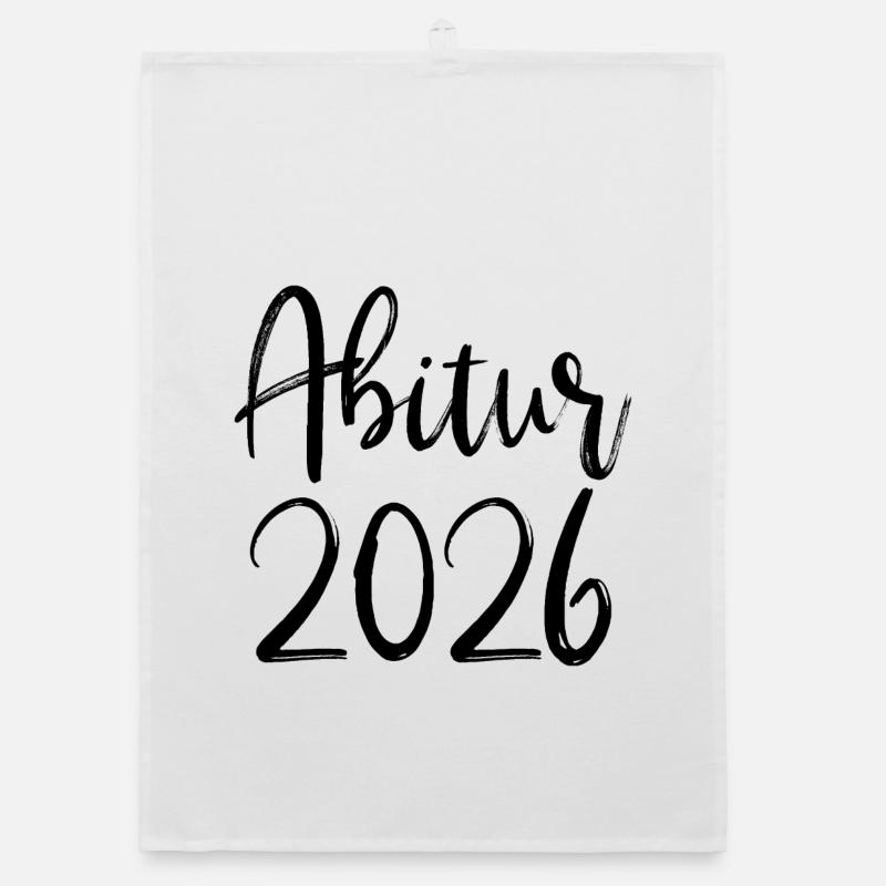 Abitur 2026 - Organic Geschirrtuch - Weiß