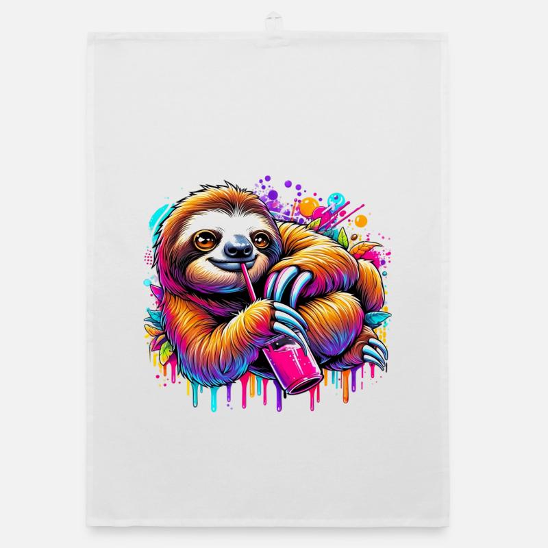 Sloth Organic dish towel