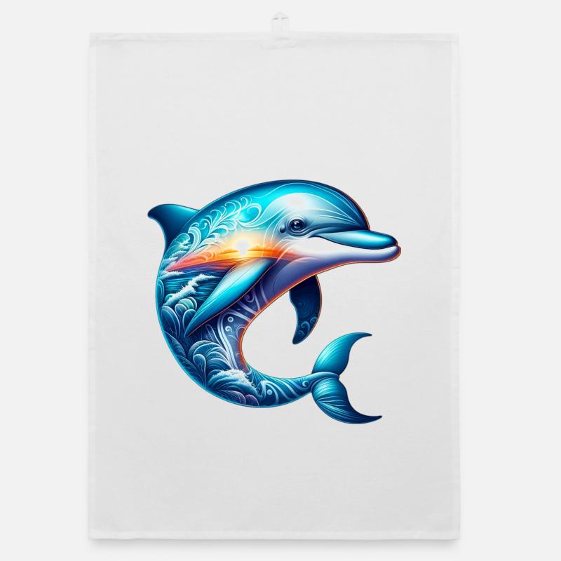 Dolphin Organic dish towel