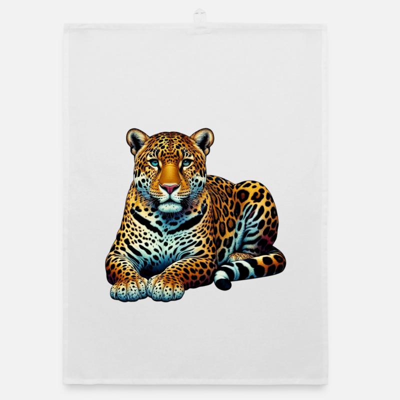 Leopard Organic dish towel