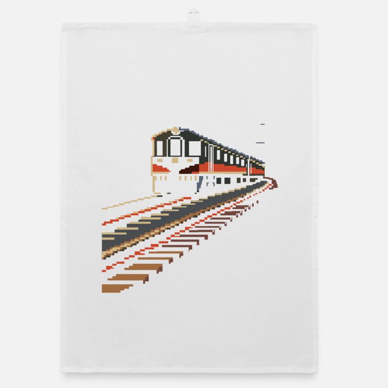 Pixels de chemin de fer Torchon bio