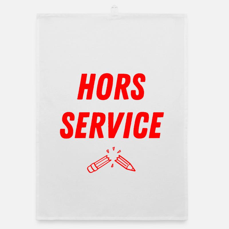 HORS SERVICE PANNE CASSE STYLO ROUGE Torchon bio